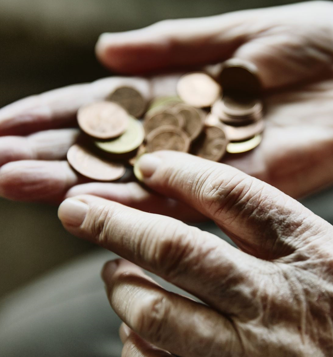 Smiling resident with caregiver in a calm home‑like environment